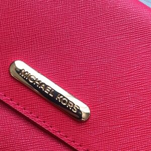 Michael Kors Red 🍒 Leather Wallet